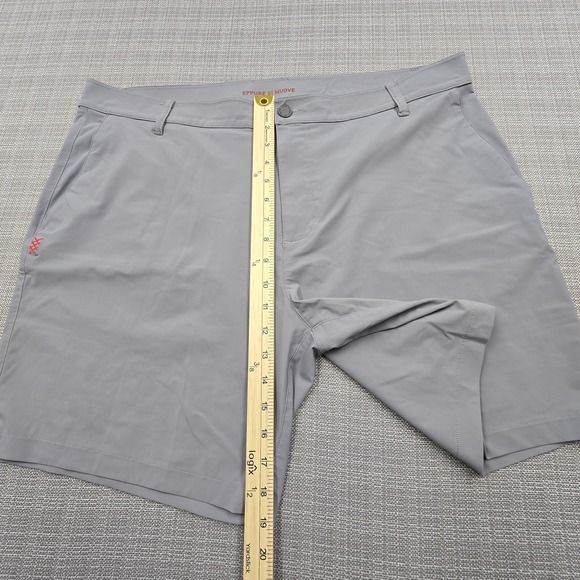 Rhone Shorts Mens 38 Gray Performance Stretch Chino 8 Inseam Lightweight Golf - Picture 4 of 10